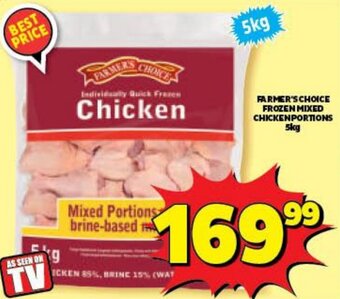 Usave Farmer's Choice Frozen Mixed Chicken Portions 2kg offer