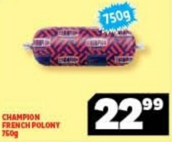 Usave Champion French Polony 750g offer