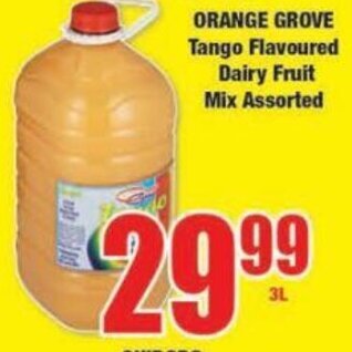 Boxer Orange Grove Tango Flavoured Dairy Fruit Mix Assorted 3L offer