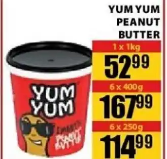 Jumbo Yum Yum Peanut Butter 1x1kg offer