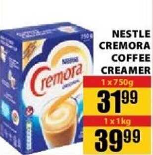 Nestle Cremora Coffee Creamer 1x750g offer at Jumbo