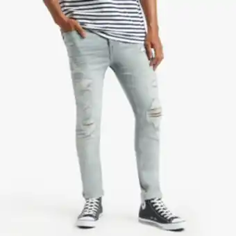 Markham Rj grey super skinny knee destroy jeans offer