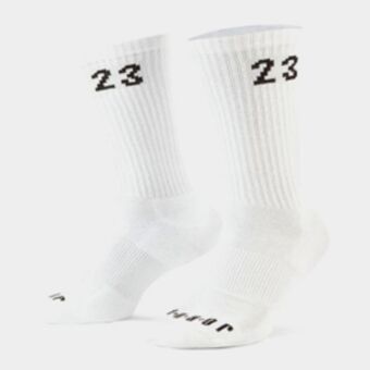 Sportscene Jordan essentials 3-pack white crew socks offer
