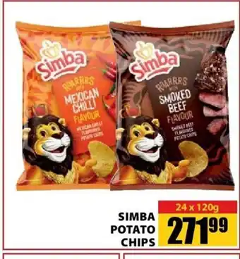 Jumbo Simba Potato Chips 24x120g offer
