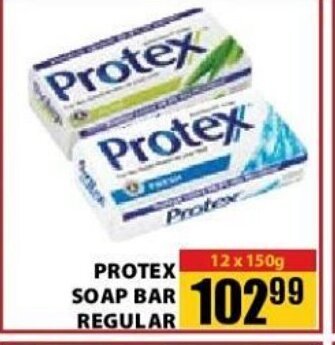 Protex Soap Bar Regular 12x150g offer at Jumbo