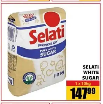 Jumbo Selati White Sugar 1x10kg offer