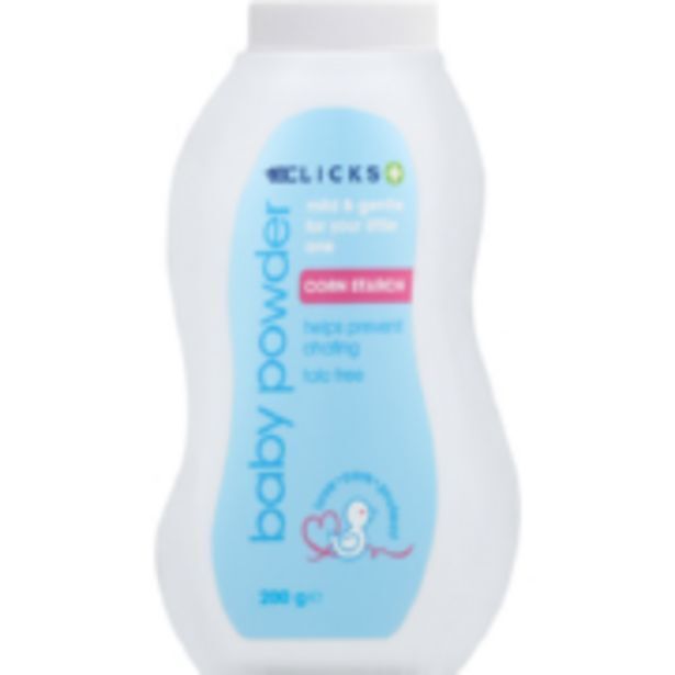 Baby powder corn starch 200g offer at Clicks