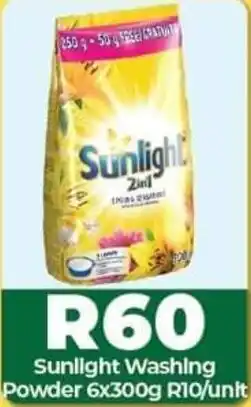 1UP Sunlight Washing Powder 6 x 300g offer