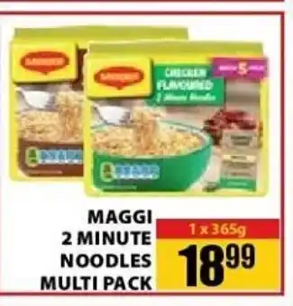 Jumbo Maggi 2 Minute Noodles Multi Pack 1x365g offer