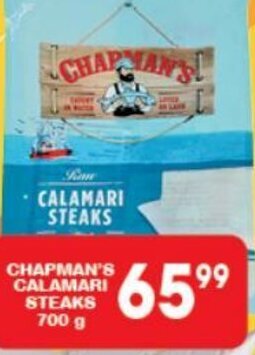 Giant Hyper Chapman's Calamari Steaks 700g offer