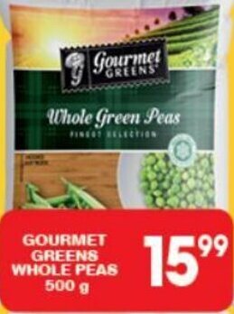 Giant Hyper Gourmet Greens Whole Peas 500g offer