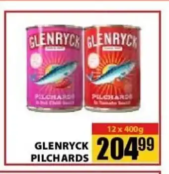 Glenryck Pilchards 12x400g