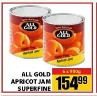 All Gold Apricot Jam Superfine 6x900g