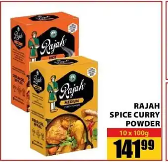 Jumbo Rajah Spice Curry Powder 10x100g offer