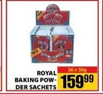 Royal Baking Powder Sachets 26x50g