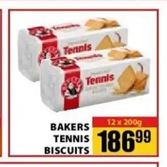 Jumbo Bakers Tennis Biscuits 12x200g offer