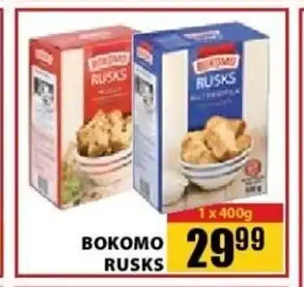Jumbo Bokomo Rusks 1x400g offer