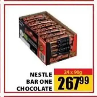 Jumbo Nestle Bar One Chocolate 24x90g offer