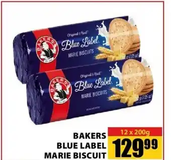 Jumbo Bakers Blue Label Marie Biscuit 12x200g offer