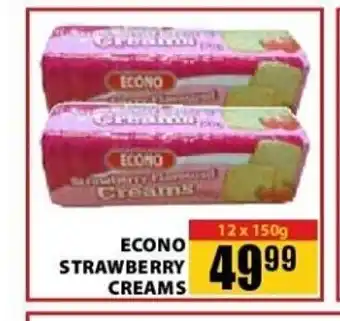 Jumbo Econo Strawberry Creams 12x150g offer