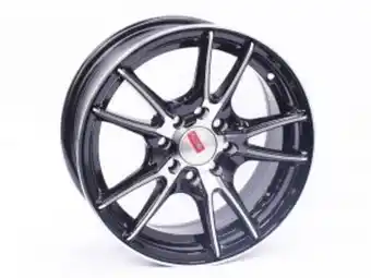 Autostyle 14″ a-line fox 4/100 & 4/108 black machine face alloy wheels offer