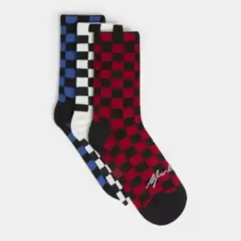 Markham Rj multicolour 3pk checkered sport socks offer