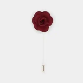 Mkm burgundy begonia lapel pin
