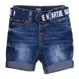Baby boy belted denim short