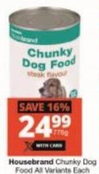 Housebrand Chunky Dog Food all variants