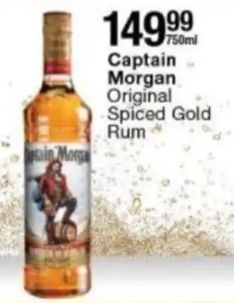 Checkers Captain Morgan Original Spiced Gold Rum 750ml offer
