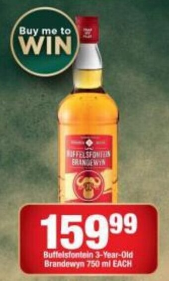 OK Liquor Buffelsfontein 3-Year-Old Brandewyn 750ml offer