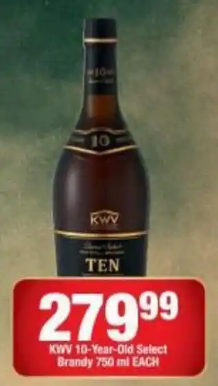 OK Liquor KWV 10-Year-Old Select Brandy 750ml offer