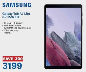 Incredible Connection SAMSUNG Galaxy Tab A7 Lite 8.7 inch LTE offer