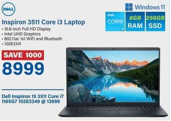 Incredible Connection Dell Inspiron 3511 Core i3 Laptop offer