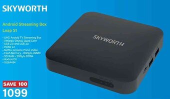 Incredible Connection Skyworth Android Streaming Box Leap S1 offer