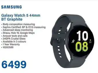 Incredible Connection Samsung Galaxy Watch 5 44mm BT Graphite offer