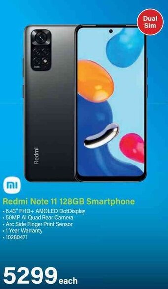 Incredible Connection Redmi Note 11 128GB Smartphone offer