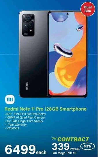 Incredible Connection Redmi Note 11 Pro 128GB Smartphone offer