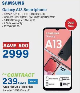 Incredible Connection Samsung Galaxy A13 Smartphone offer
