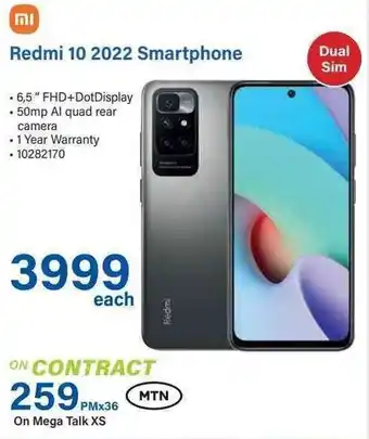 Incredible Connection Redmi 10 2022 Smartphone offer