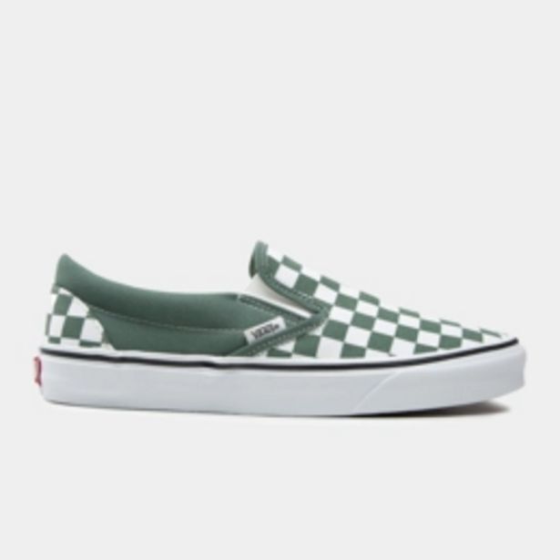 Vans men's slip-on green sneaker offer at Sportscene