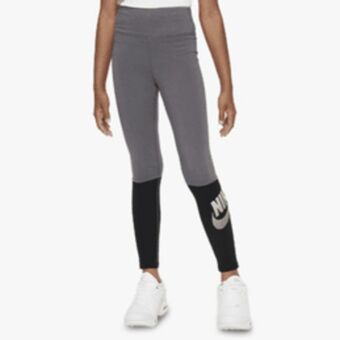 Girl's nike sportswear favorites high-waisted dance black/grey leggings