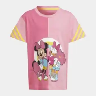 Totalsports Girls adidas toddler daisy duck pink/yellow tee offer