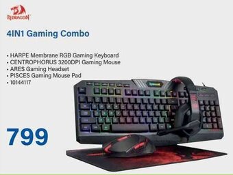 Incredible Connection Redragon 4in1 Gaming Combo offer