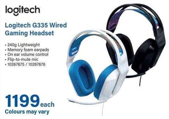 Incredible Connection Logitech G335 Wired Gaming Headset offer