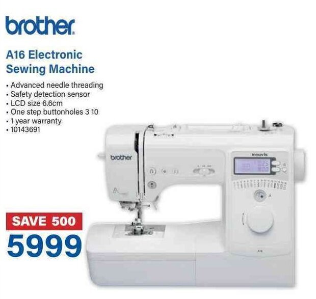 Brother A16 Electronic Sewing Machine offer at Incredible Connection