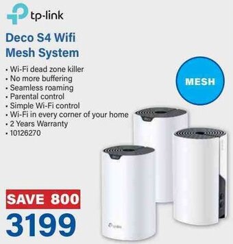 Incredible Connection Tp-Link Deco S4 Wifi Mesh System offer