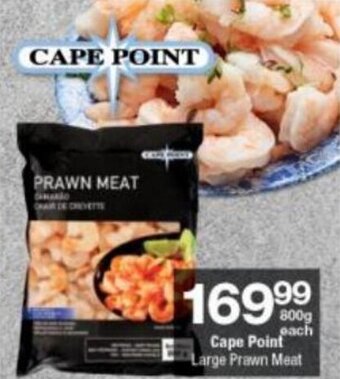 Checkers Cape Point Large Prawn Meat 800g offer