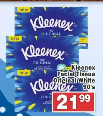 Kleenex Facial Tissue Original White 90's