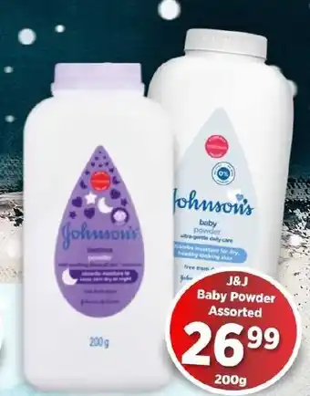 LIFESTYLE SUPERMARKET J&J Baby Powder Assorted 200g offer